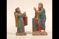 2 statuettes : Christ, roi Mage