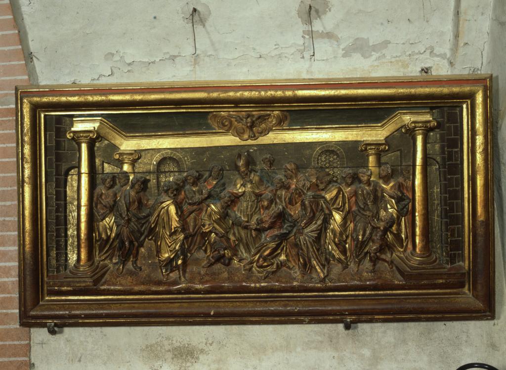 haut-relief : le sacrement de Mariage