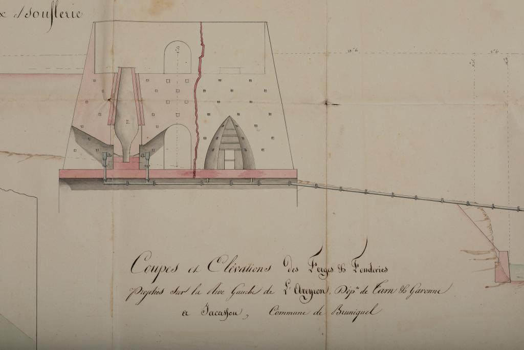 usine de fabrication des métaux dite forges de Caussanus