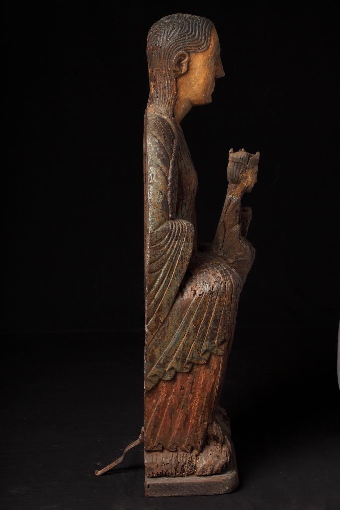 statue Vierge à l'Enfant assise