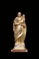 statue de procession (statuette) : Vierge à l'Enfant, dite Notre Dame des Neiges