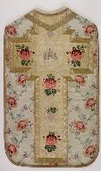 Chasuble blanche avec voile de calice et bourse de corporal (n° 40)
