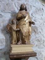 groupe sculpté : Saint Roch et l'ange