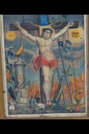 estampe : Les Christ en croix, Instruments de la Passion