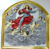 panneau sculpté : Assomption de la Vierge
