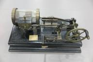modèle de cylindre et tiroir de distribution de vapeur avec coulisse de Stephenson